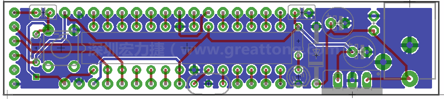 以上就是布線的所有步驟了。接下來就只剩下絲?。╯ilk-screen）、建立Gerber檔跟drill檔和送去印刷電路板廠制作的步驟。