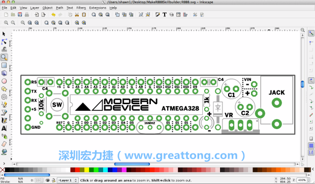 既然你有一個以電路板為背景的清晰影像了，使用向量工具將要絲印的圖像畫在上面吧，下面有一個例子。